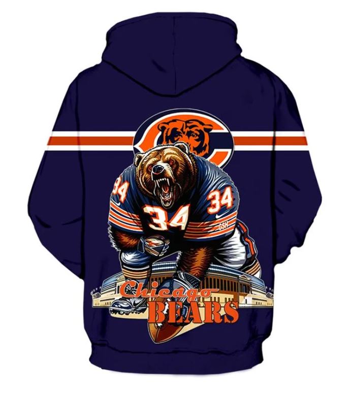 Chicago Bears hoodie Ultra-cool design Sweatshirt Pullover NFL -Jack ...