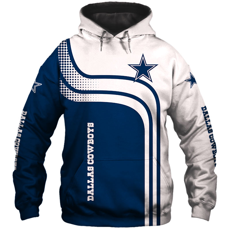 Dallas Cowboys Hoodie 3D one way Sweatshirt -Jack sport shop