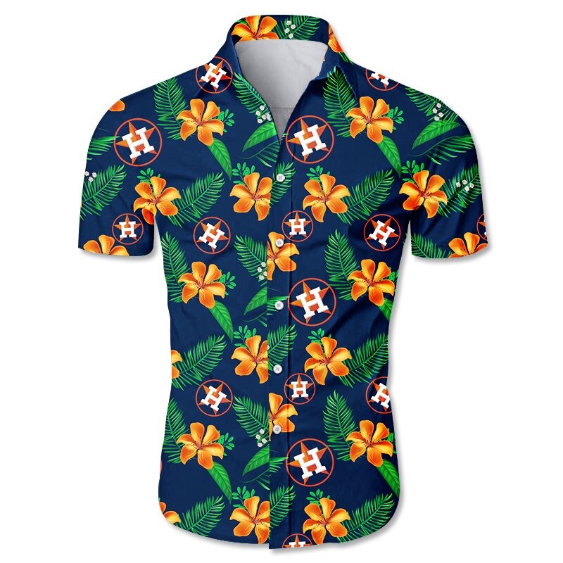 Astros Hawaiian Shirt Tropical Fruit Flower Banana Leaf Houston Astros Gift  - Personalized Gifts: Family, Sports, Occasions, Trending