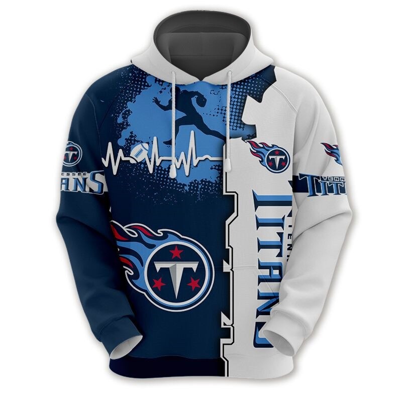 Tennessee Titans Hoodie graphic heart 
