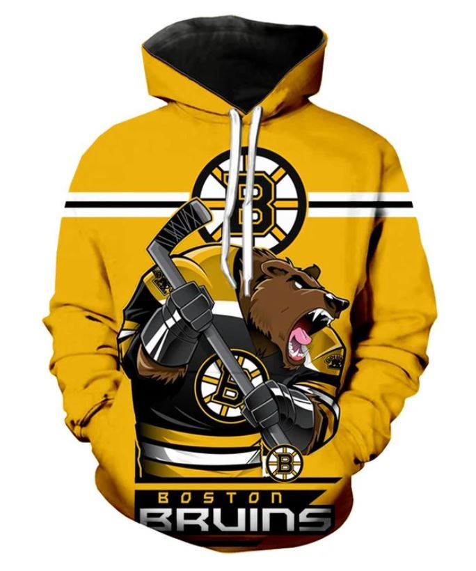 NHL Boston Bruins 3D Hoodie Zip Hoodie For Fans Sport Team