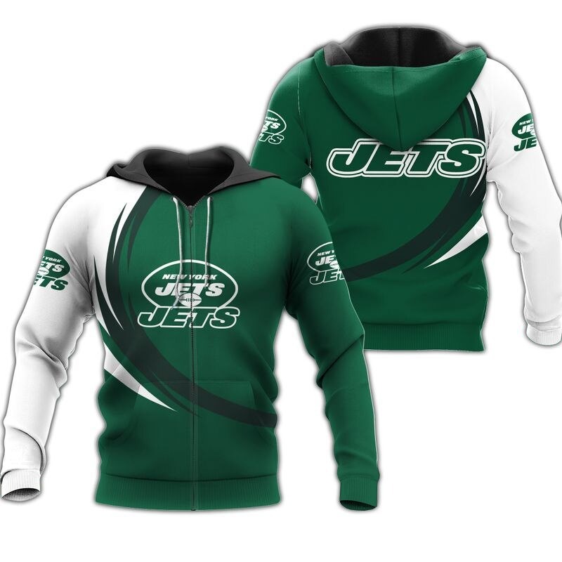 New York Jets Hoodie curve graphic gift for men