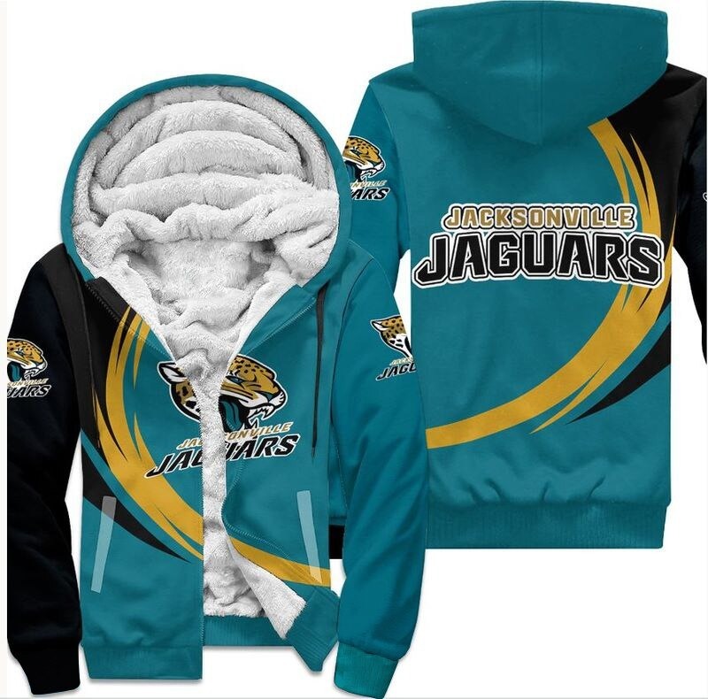 Jacksonville Jaguars Fleece Jacket 3D curve great fleece hoodie -Jack ...