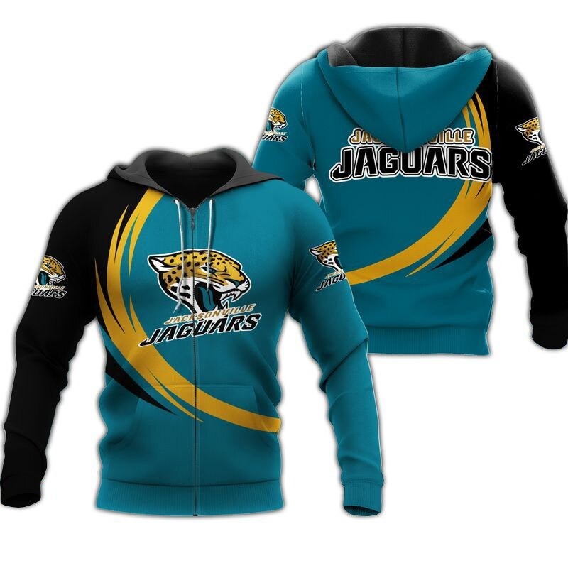 Jacksonville Jaguars Hoodie curve graphic gift for men -Jack sport shop