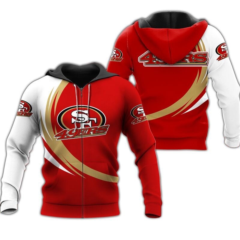San Francisco 49ers Hoodie curve graphic gift for men -Jack sport shop