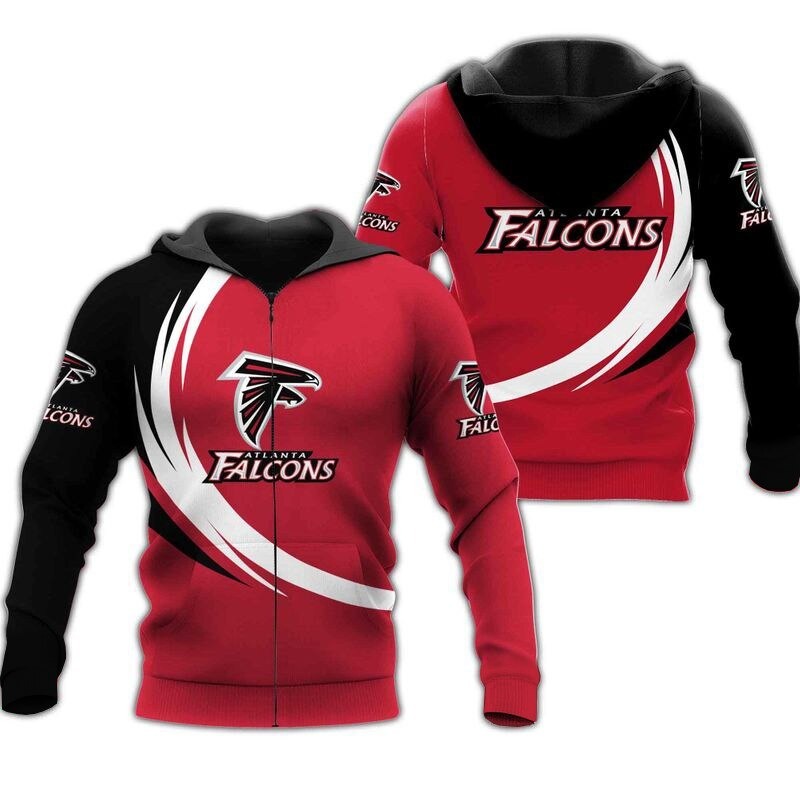 Atlanta Falcons Hoodie curve graphic gift for men -Jack sport shop