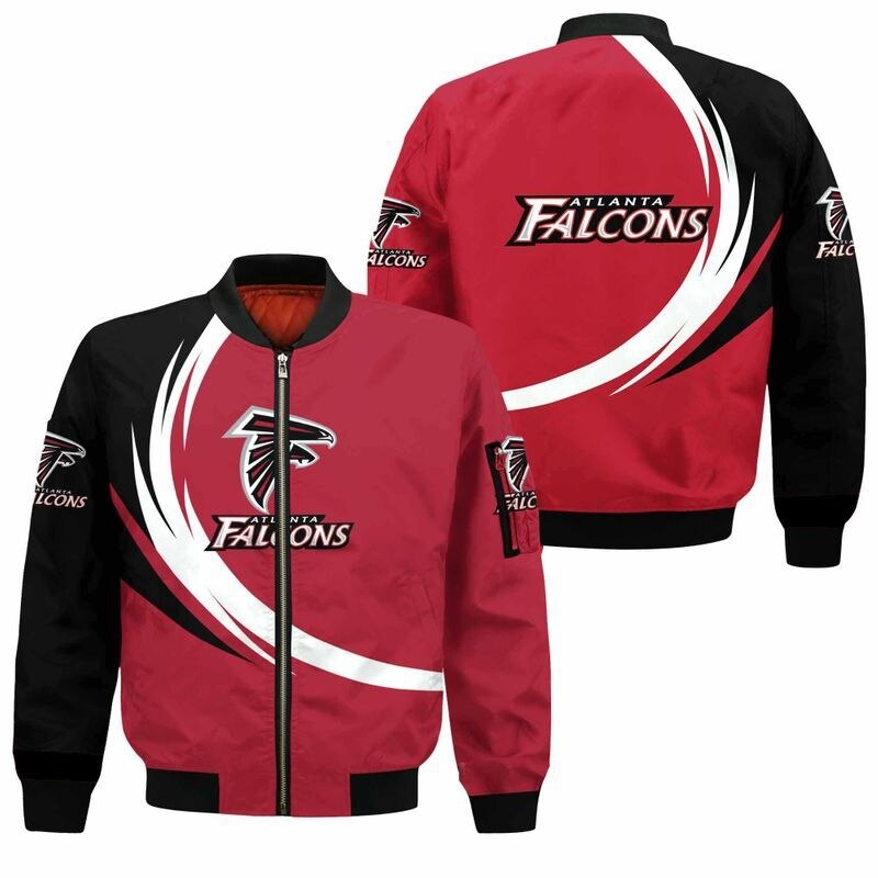 Atlanta Falcons Bomber Jacket graphic curve -Jack sport shop