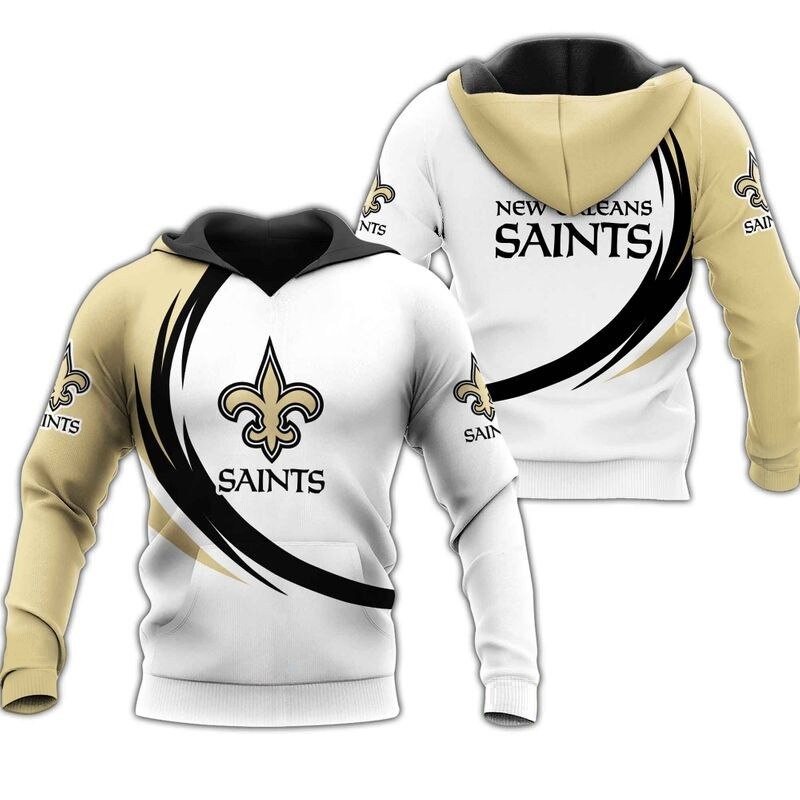 New Orleans Saints Hoodie curve graphic gift for men -Jack sport shop