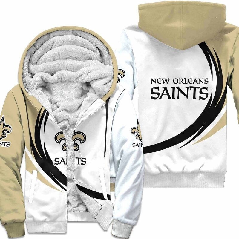 New Orleans Saints Fleece Jacket 3D curve great fleece hoodie -Jack ...