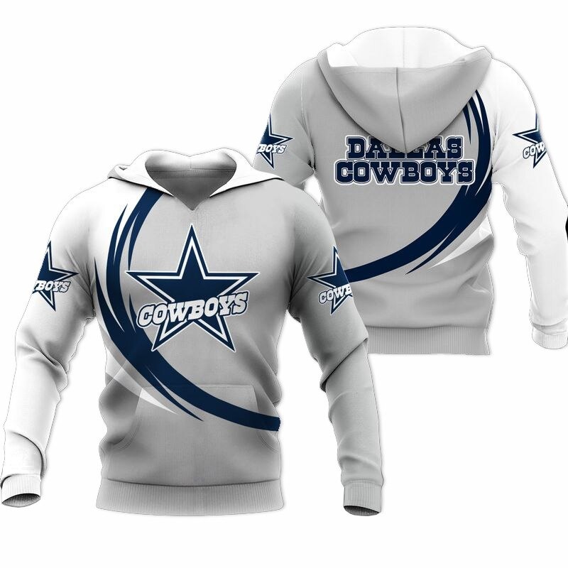 Dallas Cowboys Hoodie curve graphic gift for men -Jack sport shop