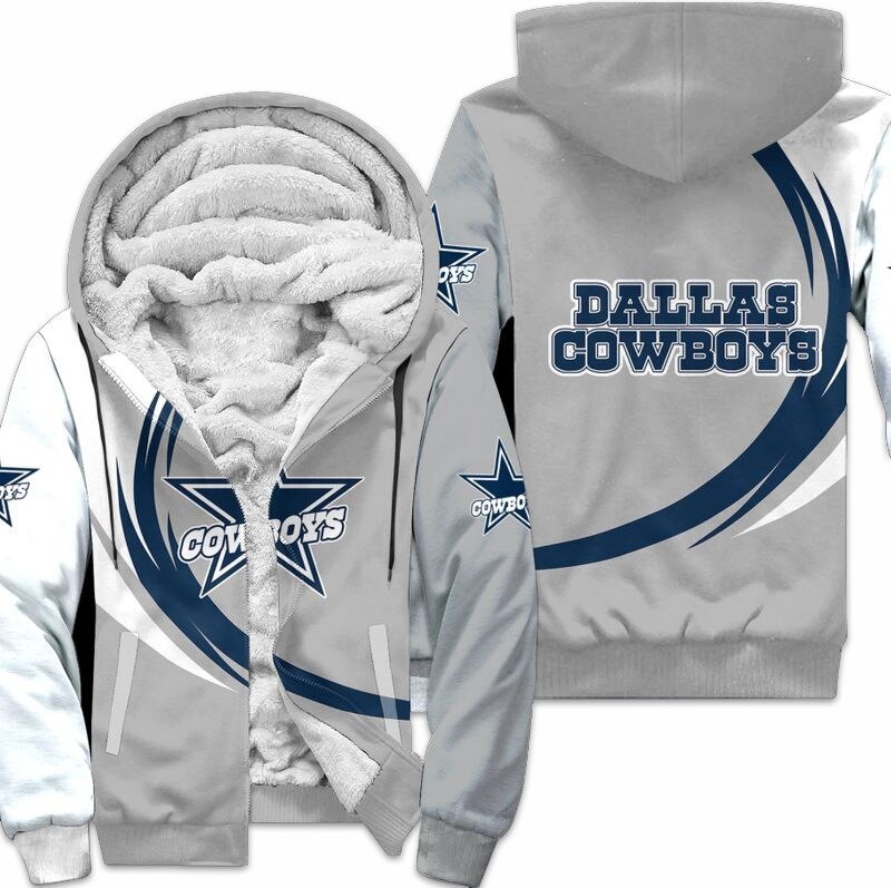 Dallas Cowboys Jacket Fleece Jacket 3D curve great fleece hoodie -Jack ...