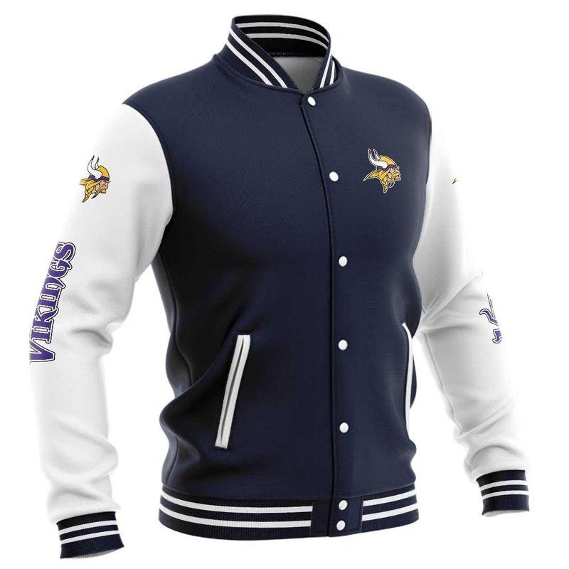 Minnesota Vikings Baseball Jacket cute Pullover gift for fans -Jack ...