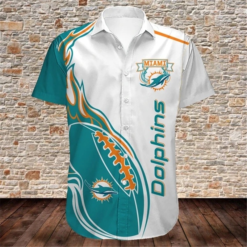 Miami Dolphins Shirts Cute Flame Balls graphic gift for men -Jack sport ...