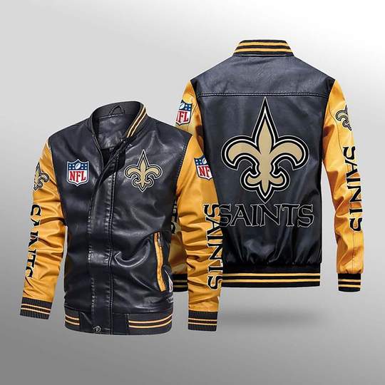 New Orleans Saints Leather Jacket gift for fans -Jack sport shop