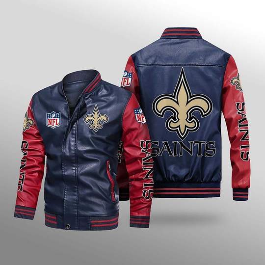 New Orleans Saints Leather Jacket gift for fans -Jack sport shop
