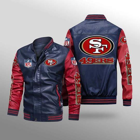 San Francisco 49ers Leather Jacket Gift for fans -Jack sport shop