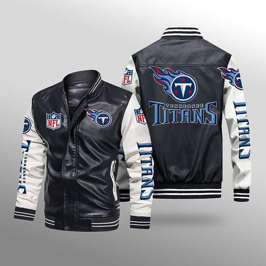 Tennessee Titans Leather Jacket Gift for fans -Jack sport shop