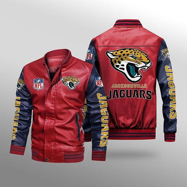 Jacksonville Jaguars Leather Jacket Gift for fans -Jack sport shop