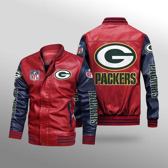 Green Bay Packers Leather Jacket Gift for fans -Jack sport shop