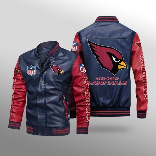 Arizona Cardinals Leather Jacket Gift for fans -Jack sport shop