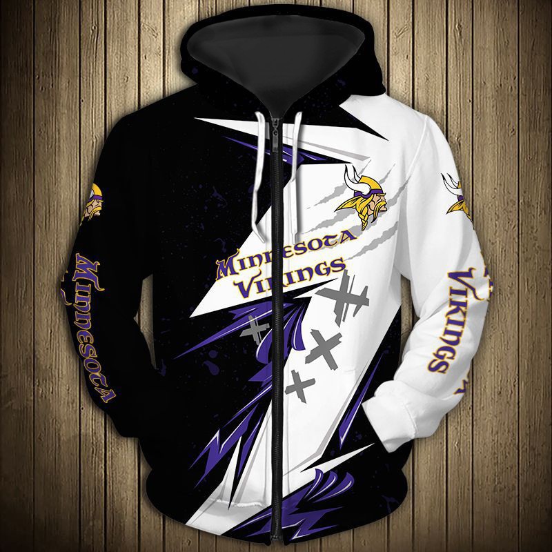 Minnesota Vikings Hoodie Thunder graphic gift for men -Jack sport shop