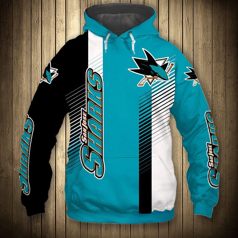 NHL San Jose Sharks Shirt Sweatshirt Hoodie 3D - Bring Your Ideas, Thoughts  And Imaginations Into Reality Today