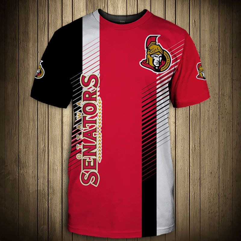 Ottawa Senators T-Shirt 3D cool design short Sleeve -Jack sport shop