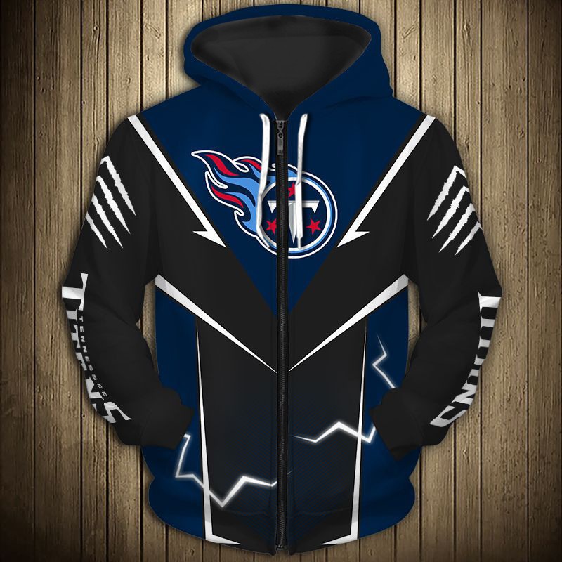 Tennessee Titans Hoodie lightning graphic gift for men -Jack sport shop
