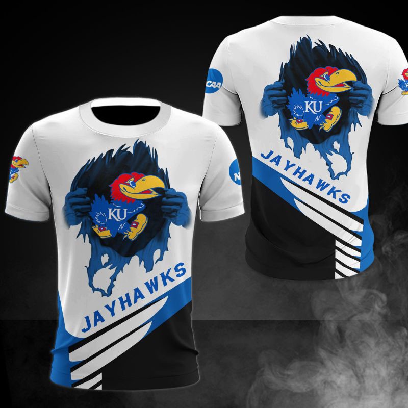 Kansas Jayhawks All Over Print 3D Gift Shirt