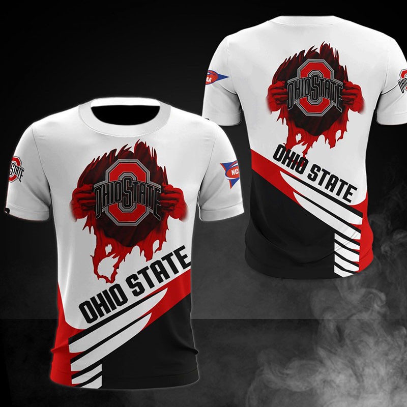 Ohio State Buckeyes All Over Print 3D Gift Shirt