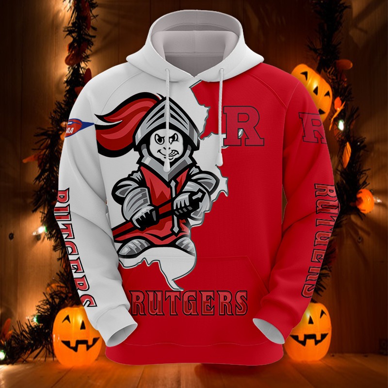 Rutgers Scarlet Knights Hoodies Mascot long sleeve gift for fan -Jack ...