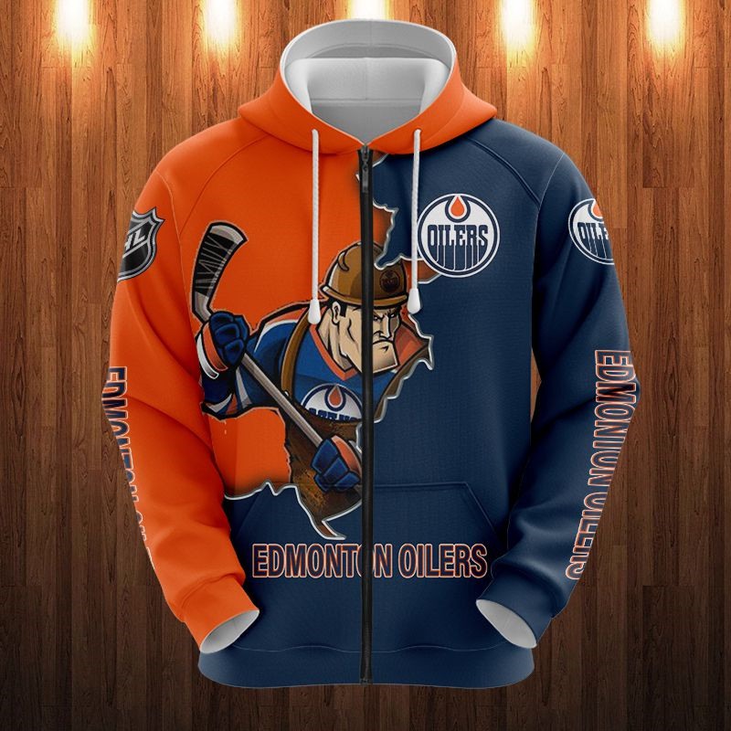 Edmonton Oilers Hoodies 3D cartoon graphic Sweatshirt for fan -Jack ...