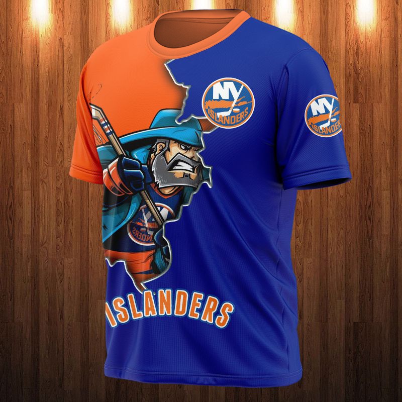 New York Islanders All Over Print 3D Shirt Cartoon Design Gift Shirt