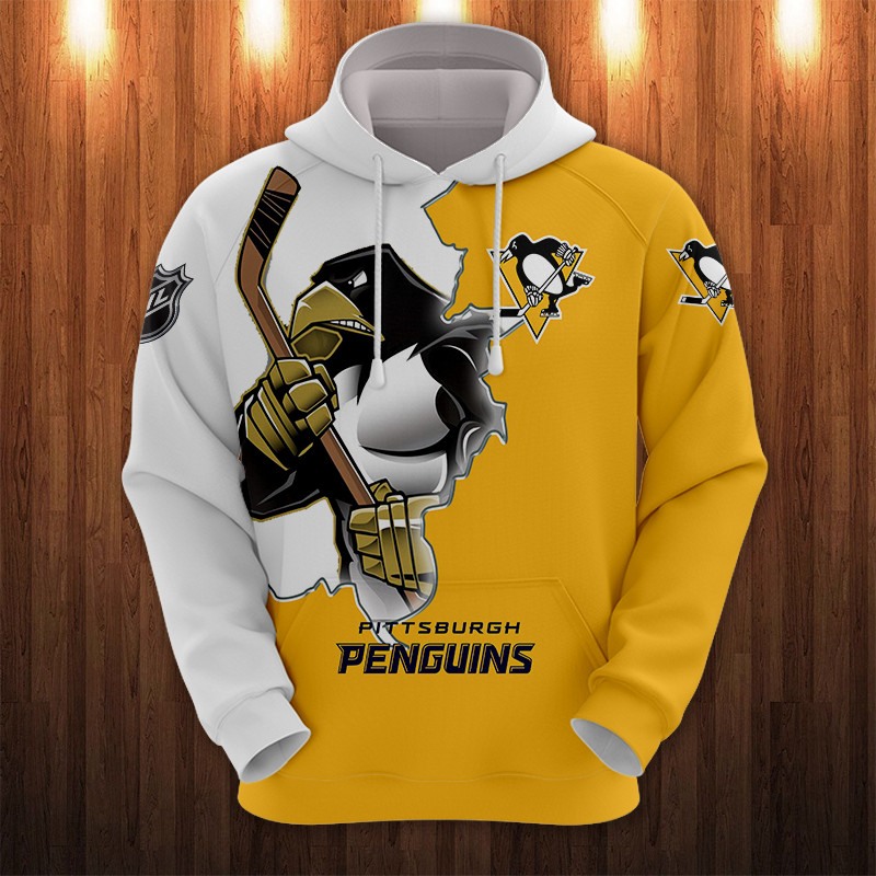 Pittsburgh Penguins Hoodies 3D cartoon graphic Sweatshirt for fan -Jack ...