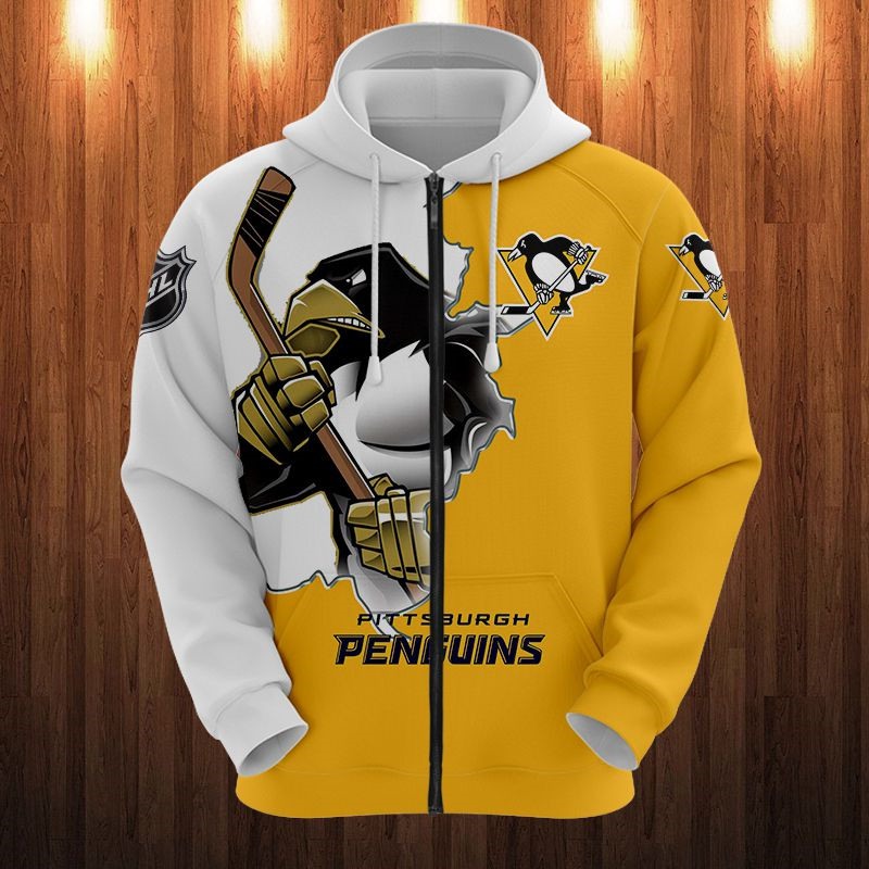 Pittsburgh Penguins Hoodies 3D cartoon graphic Sweatshirt for fan -Jack ...