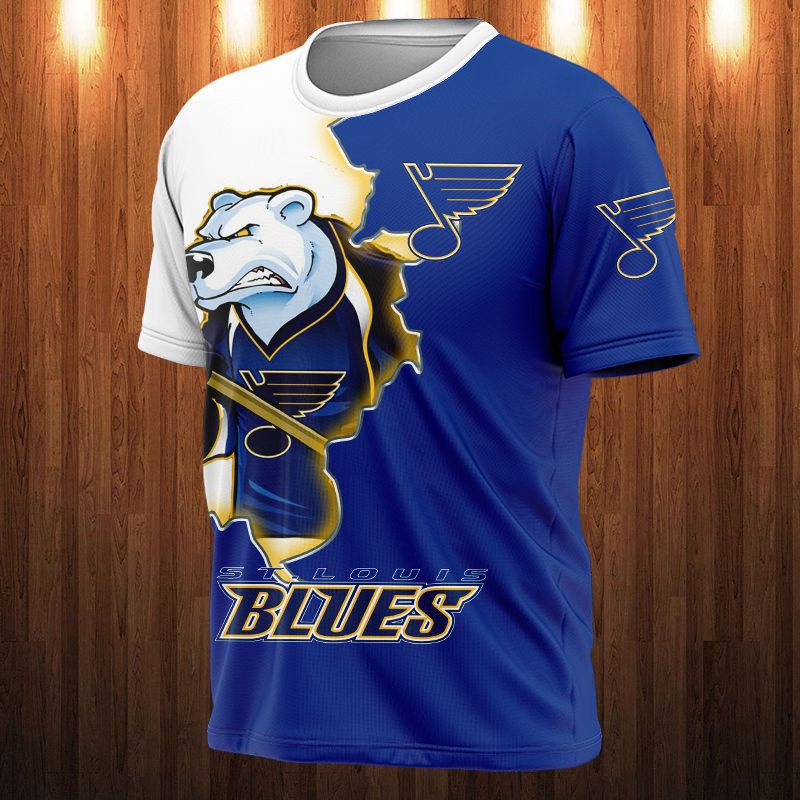 St. Louis Blues All Over Print 3D Shirt Cartoon Design Gift Shirt