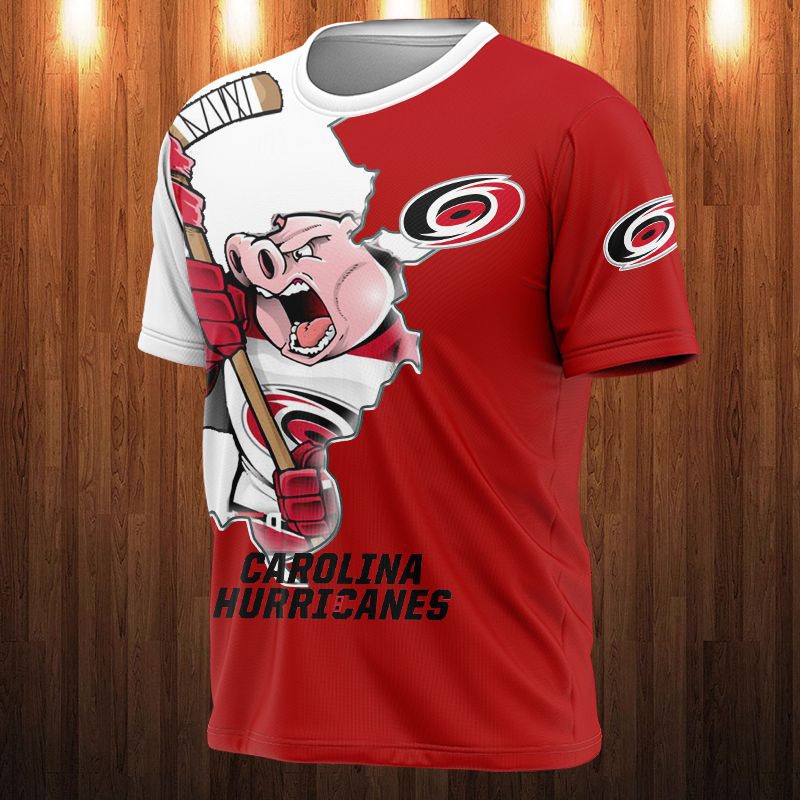 Carolina Hurricanes All Over Print 3D Shirt Cartoon Design Gift Shirt