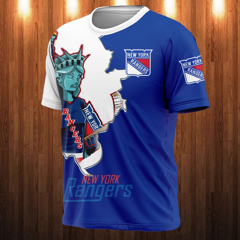 New York Rangers All Over Print 3D Shirt Cartoon Design Gift Shirt