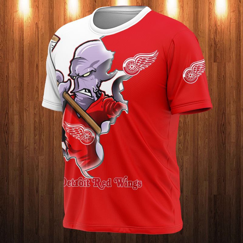Detroit Red Wings All Over Print 3D Shirt Cartoon Design Gift Shirt