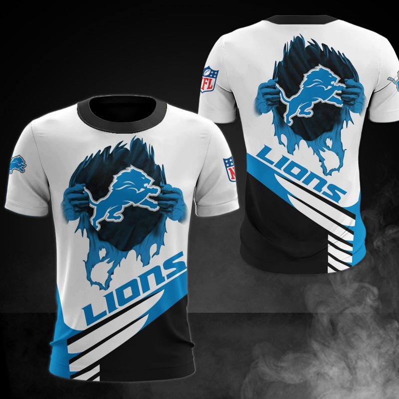 Detroit Lions T-shirt cool graphic gift for men