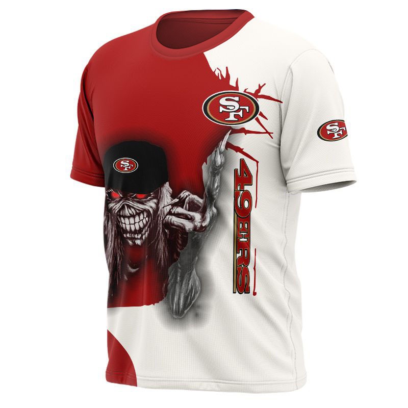 San Francisco 49ers T-shirt Iron Maiden gift for Halloween