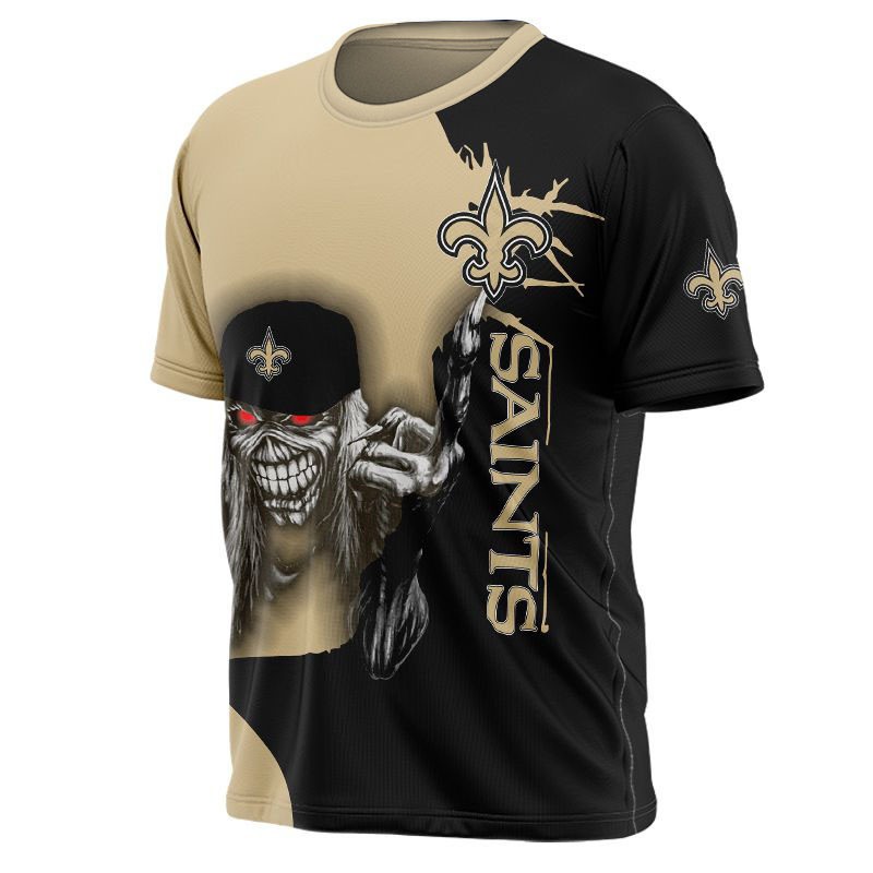 New Orleans Saints T-shirt Iron Maiden gift for Halloween