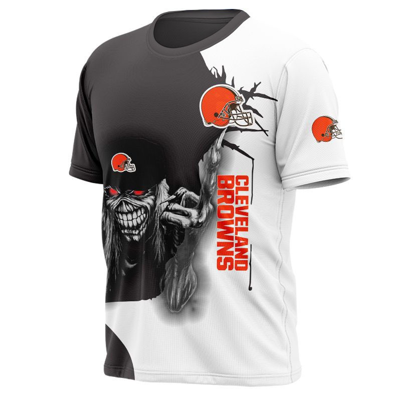 Cleveland Browns T-shirt Iron Maiden gift for Halloween