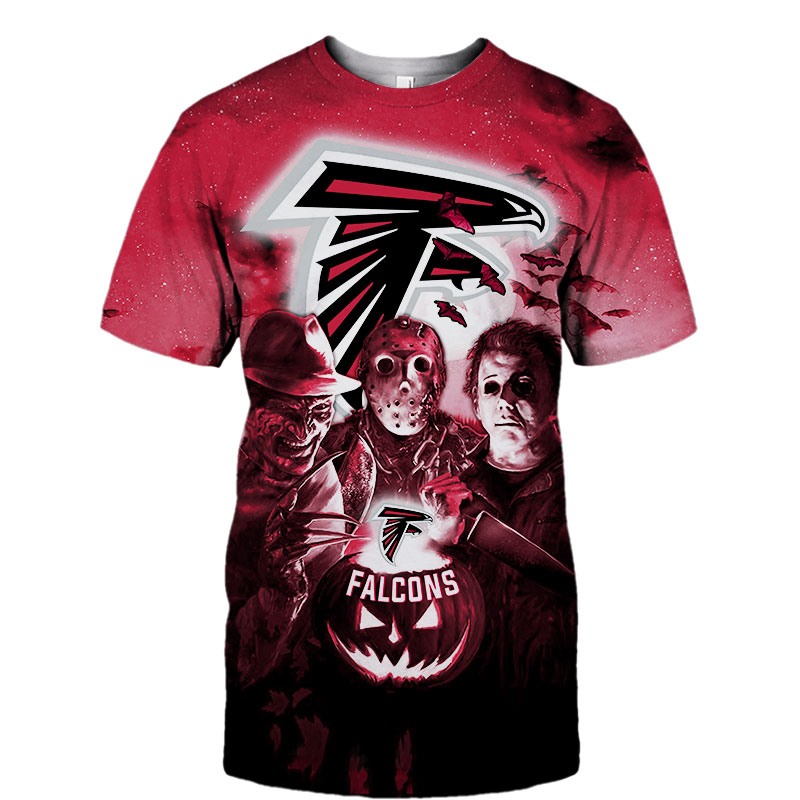 Atlanta FalconsAll Over Print 3D Shirt Halloween Horror Night Desgin Gift Shirt