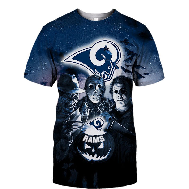 Los Angeles RamsAll Over Print 3D Shirt Halloween Horror Night Desgin Gift Shirt