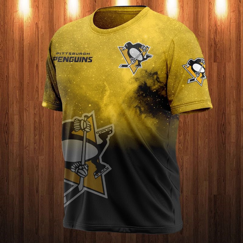 Pittsburgh Penguins Galaxy Night Design All Over Print 3D Shirt Gift For Fan