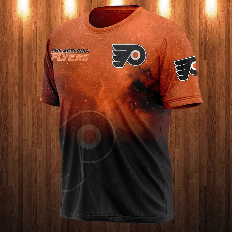 Philadelphia Flyers Galaxy Night Design All Over Print 3D Shirt Gift For Fan