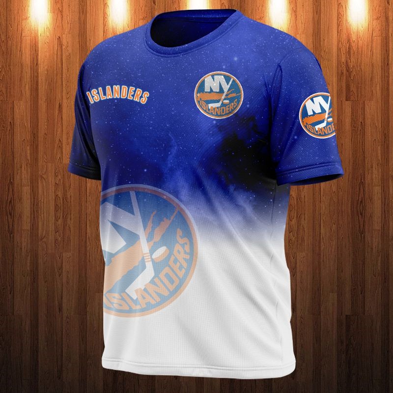 New York Islanders Galaxy Night Design All Over Print 3D Shirt Gift For Fan