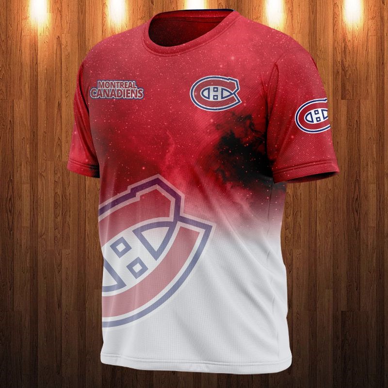 Montreal Canadiens Galaxy Night Design All Over Print 3D Shirt Gift For Fan