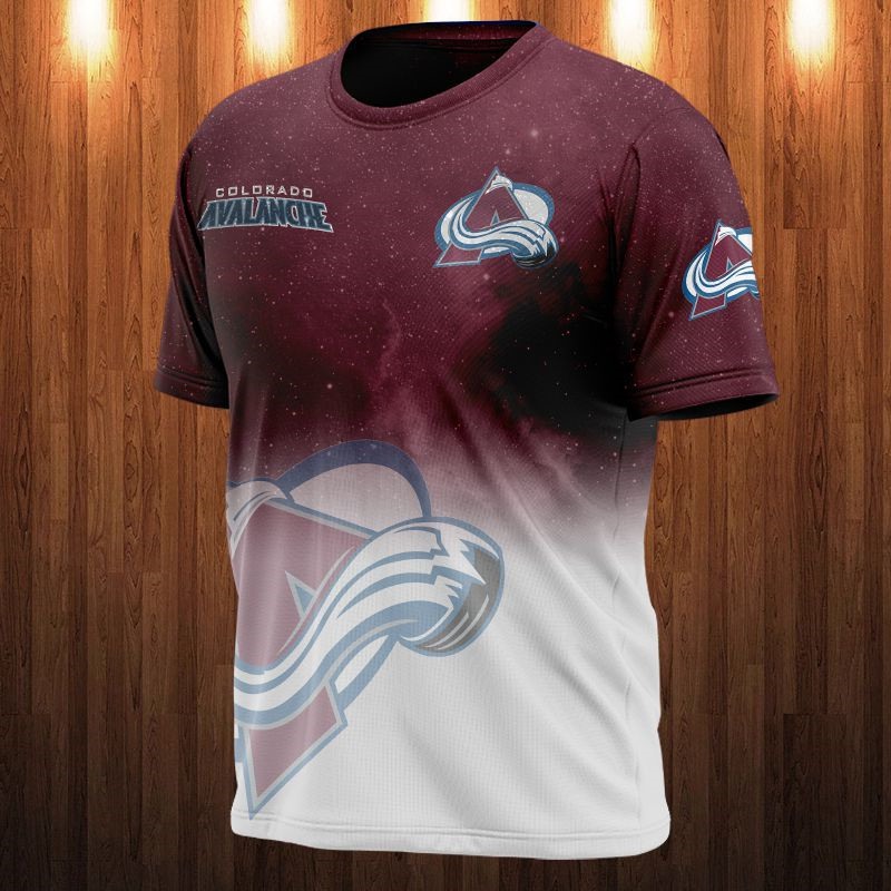 Colorado Avalanche Galaxy Night Design All Over Print 3D Shirt Gift For Fan